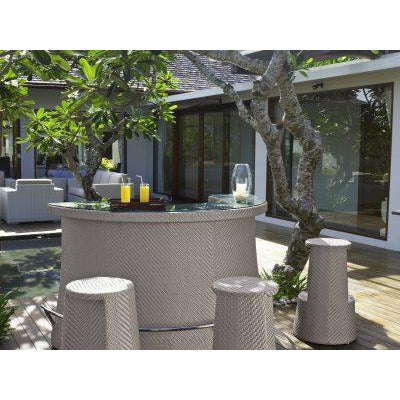 Laurel Bar Stool - PadioLiving - Laurel Bar Stool - Outdoor Bar Stool - PadioLiving