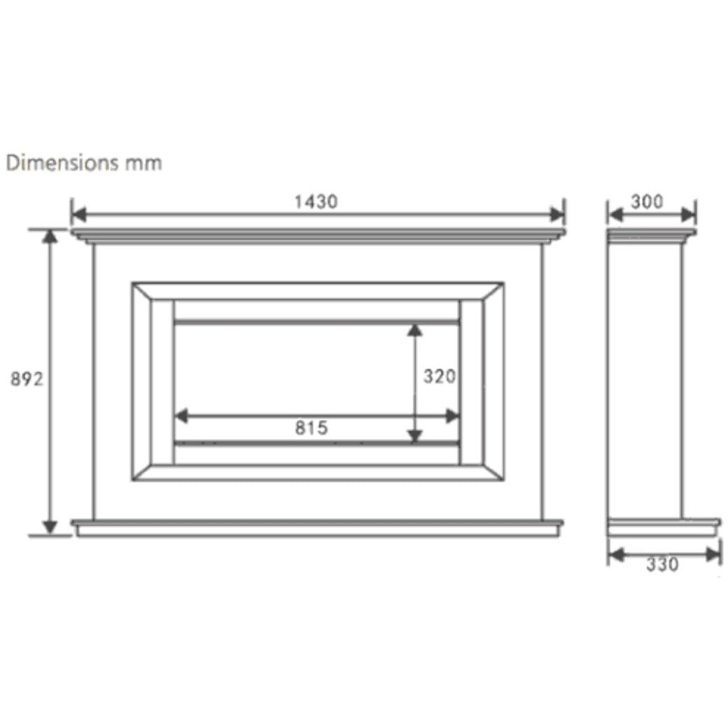 Celsi Ultiflame VR Vega 33" Electric Fireplace Suite - Smooth Mist - PadioLiving - Celsi Ultiflame VR Vega 33" Electric Fireplace Suite - Smooth Mist - Electric Fires - PadioLiving