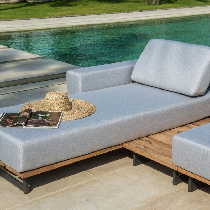 Ona Left Chaise - PadioLiving - Ona Left Chaise - Outdoor Chaise - PadioLiving