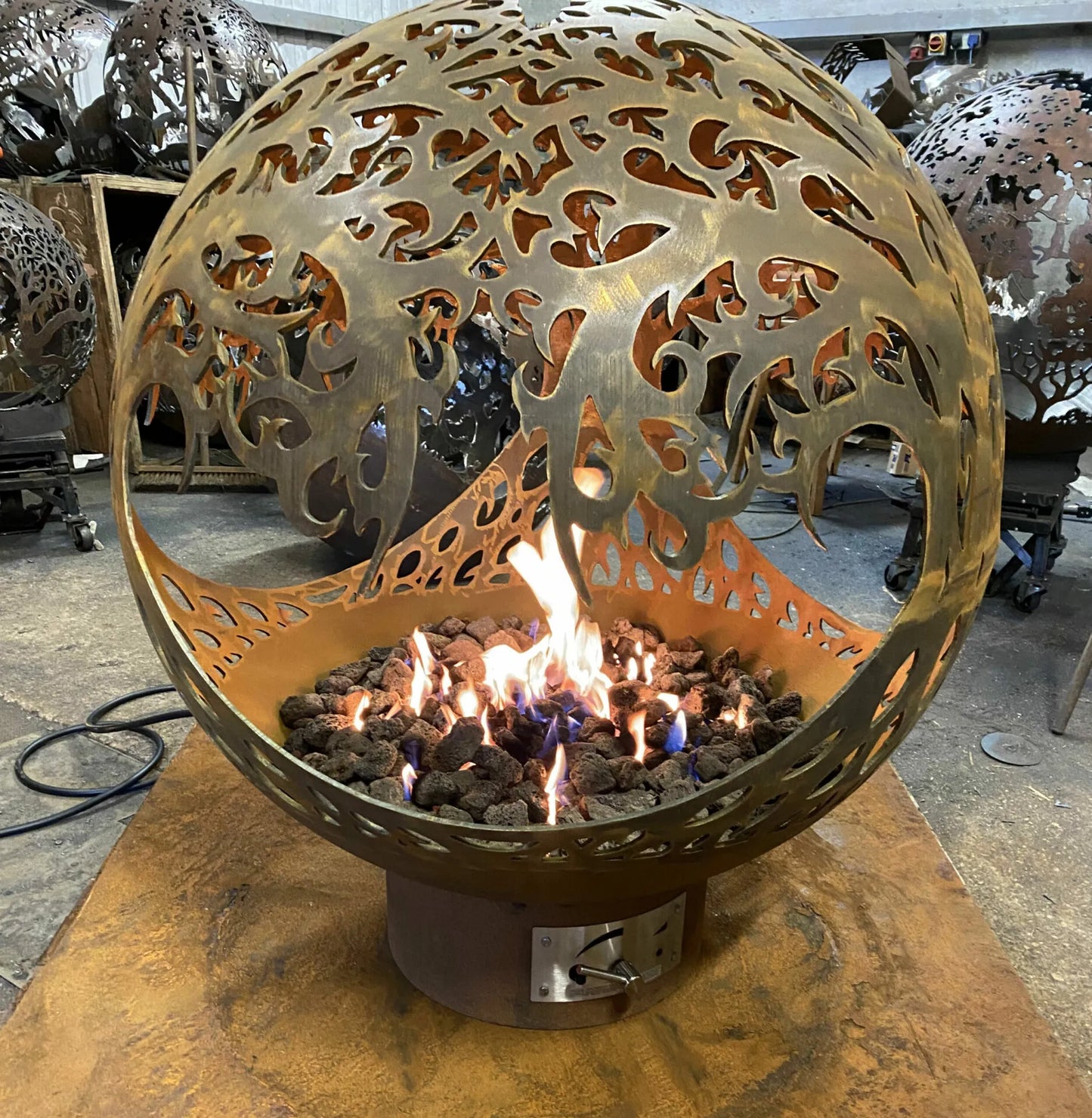 Brightstar Fires - Fire Sphere - Tree of Life - Luxury Fire Pits