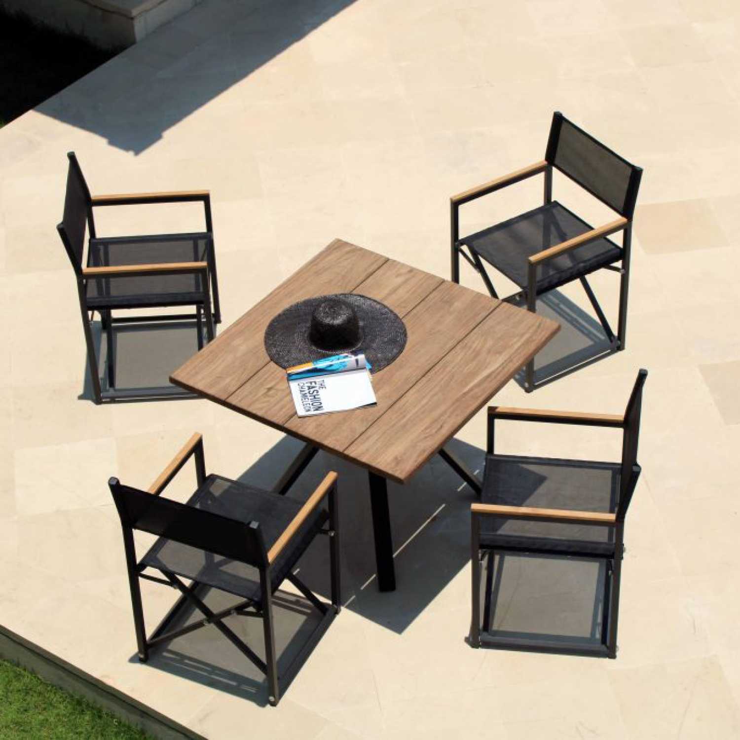 Alaska 4 Seat Dining Table (Square or Round) - PadioLiving - Alaska 4 Seat Dining Table (Square or Round) - Outdoor Dining Set - Square 4 Seat Table - PadioLiving