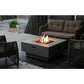 Elementi Manhattan Fire Table for Liquid Propane Gas or Natural Gas in Light Grey (Includes Canvas Cover) - PadioLiving - Elementi Manhattan Fire Table for Liquid Propane Gas or Natural Gas in Light Grey (Includes Canvas Cover) - Fire Pit - PadioLiving