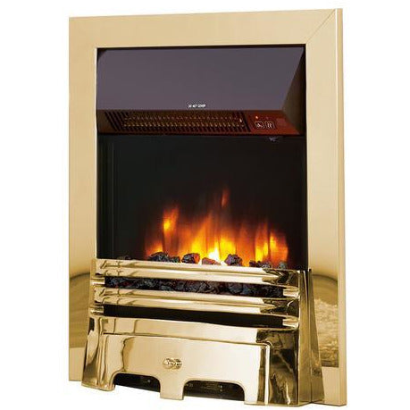 Celsi 16" Accent Traditional Electric Fire - Brass - PadioLiving - Celsi 16" Accent Traditional Electric Fire - Brass - Electric Fires - PadioLiving