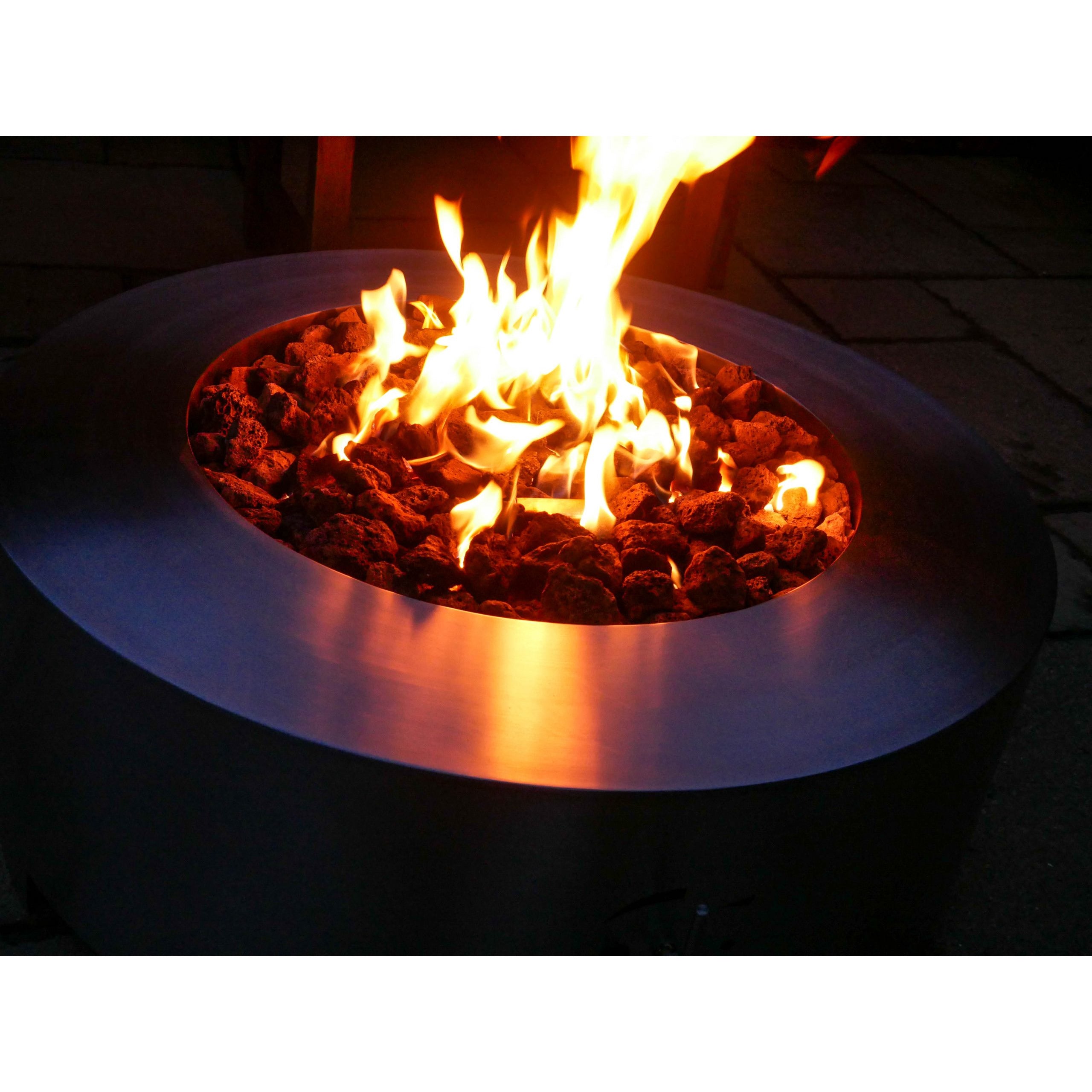 Round propane tank on sale fire pit