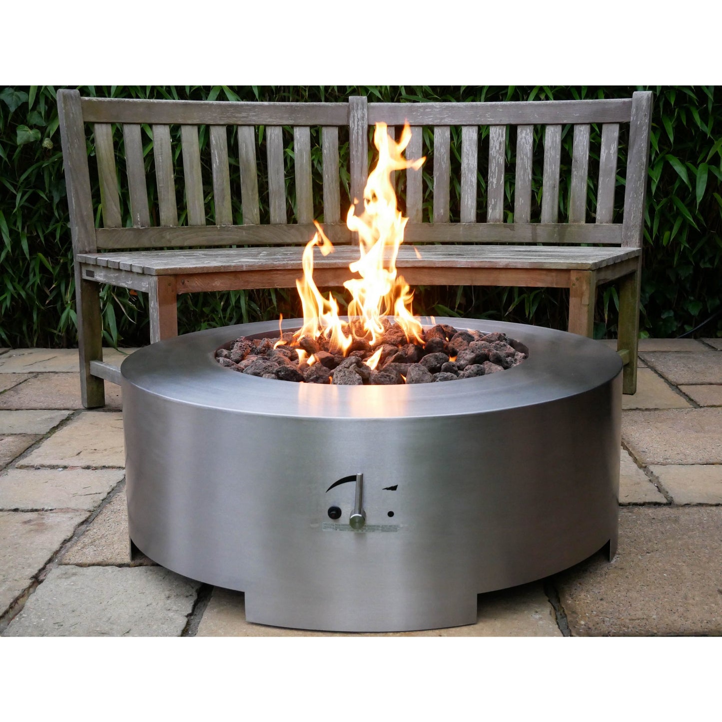 Brightstar Fires - Saturn Gas Fire Pit Table - Round - Luxury Fire Pits - PadioLiving - Brightstar Fires - Saturn Gas Fire Pit Table - Round - Luxury Fire Pits - Fire Pit Table - PadioLiving