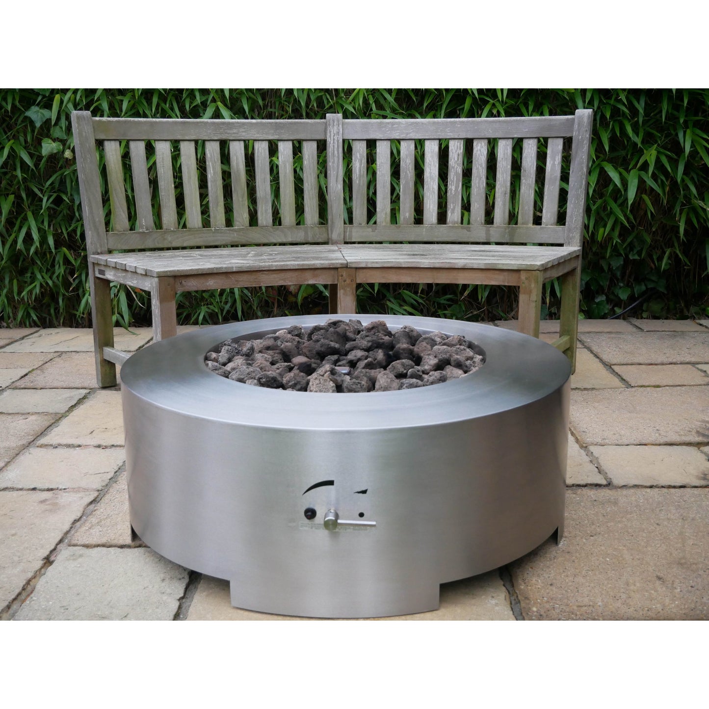 Brightstar Fires - Saturn Gas Fire Pit Table - Round - Luxury Fire Pits - PadioLiving - Brightstar Fires - Saturn Gas Fire Pit Table - Round - Luxury Fire Pits - Fire Pit Table - PadioLiving