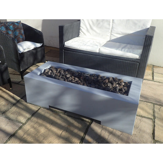 Brightstar Fires - Titan Gas Zinc Fire Pit Table - Rectangular - Luxury Fire Pits - PadioLiving - Brightstar Fires - Titan Gas Zinc Fire Pit Table - Rectangular - Luxury Fire Pits - Fire Pit Table - PadioLiving