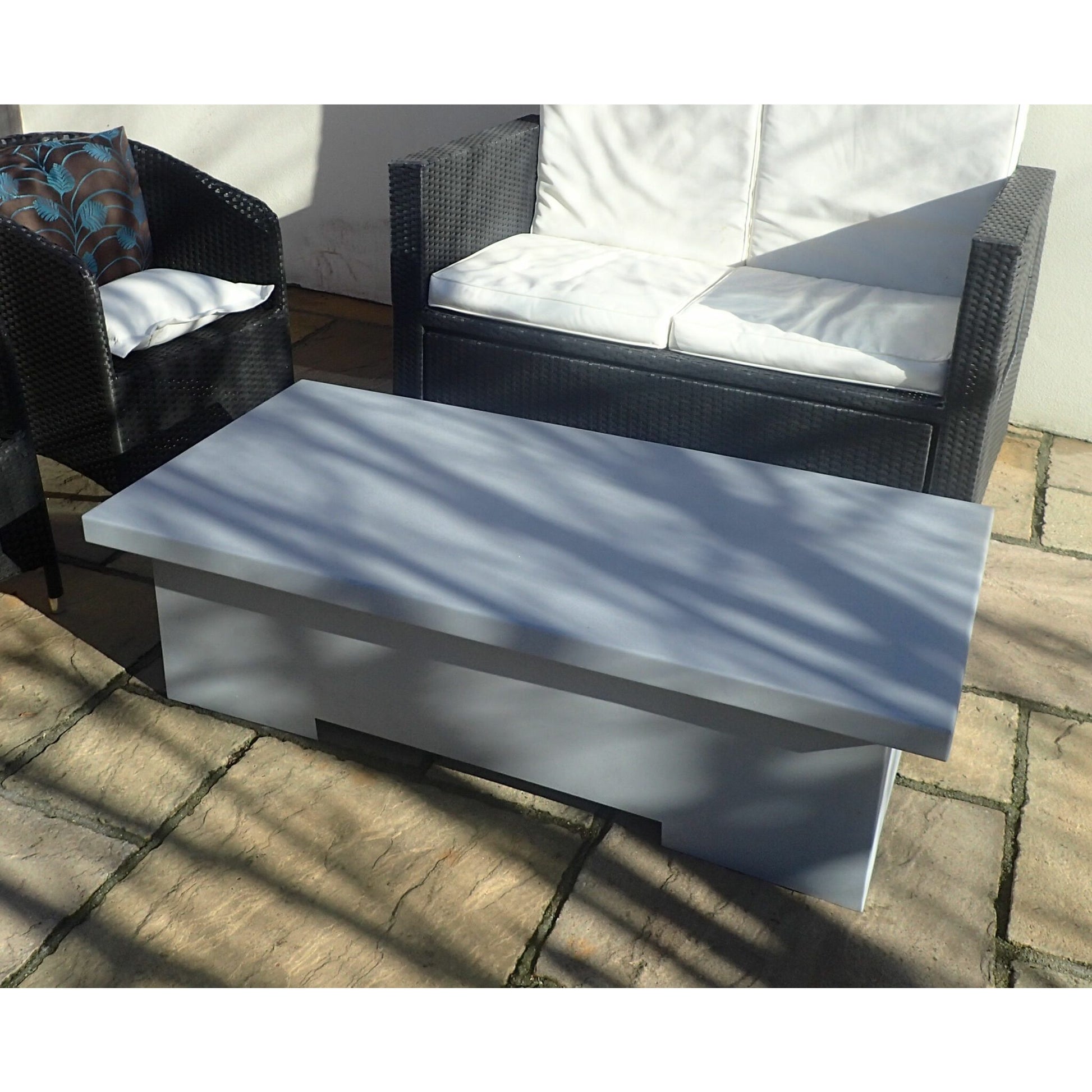 Brightstar Fires - Titan Gas Zinc Fire Pit Table - Rectangular - Luxury Fire Pits - PadioLiving - Brightstar Fires - Titan Gas Zinc Fire Pit Table - Rectangular - Luxury Fire Pits - Fire Pit Table - PadioLiving