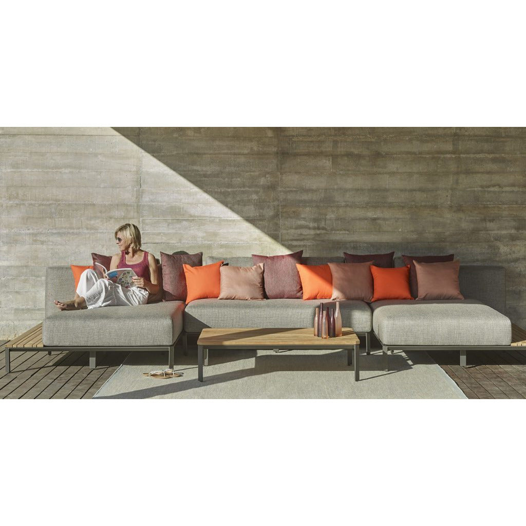 Mauroo Right Sofa With Side Table - PadioLiving - Mauroo Right Sofa With Side Table - Outdoor Sofa Set - PadioLiving