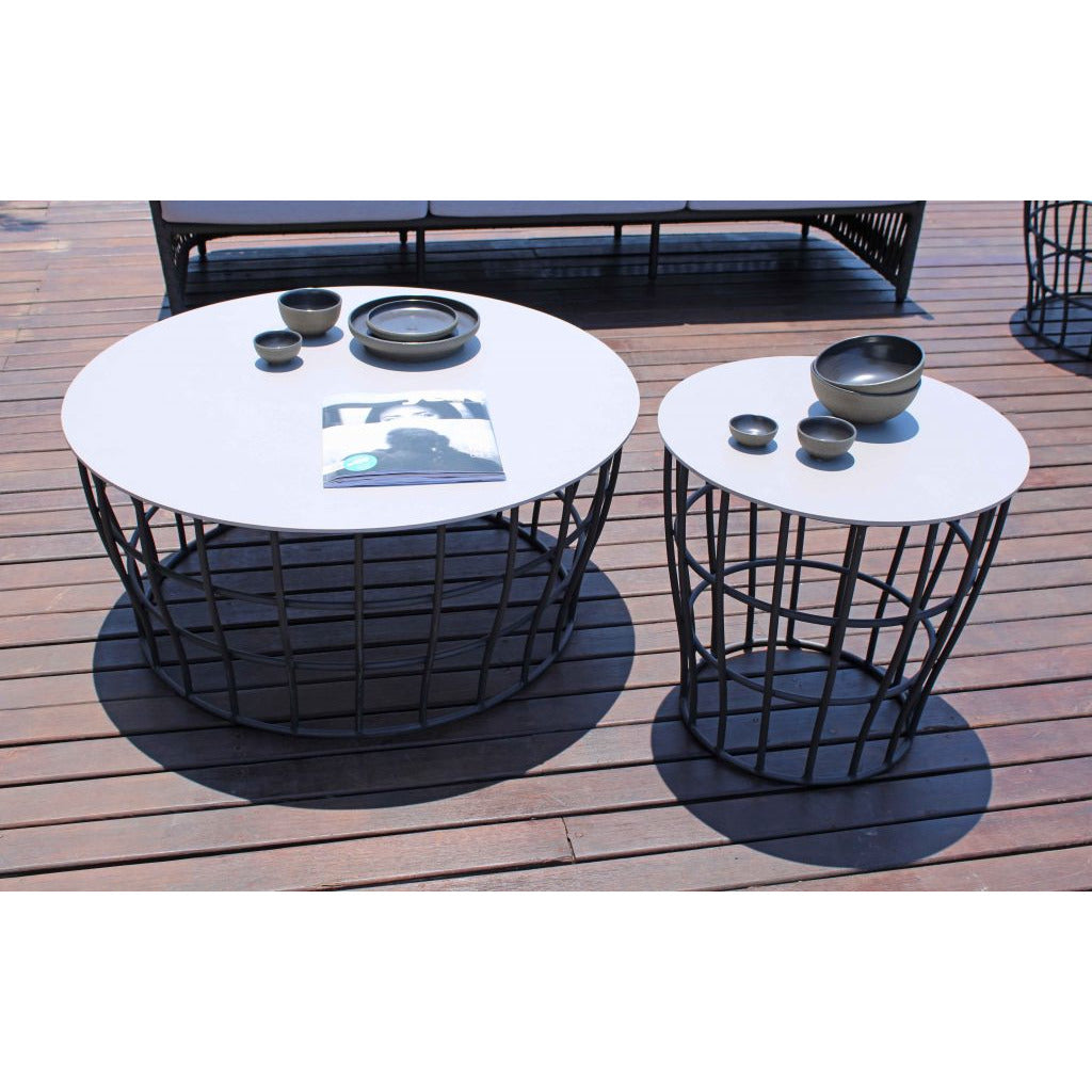 Optik Round Side Table - PadioLiving - Optik Round Side Table - Outdoor Side Table - PadioLiving