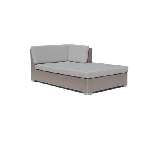Pacific Silver Walnut Left Chaise - PadioLiving - Pacific Silver Walnut Left Chaise - Outdoor Chaise - Silver Walnut 10mm Weave - Perla (£2755) - PadioLiving