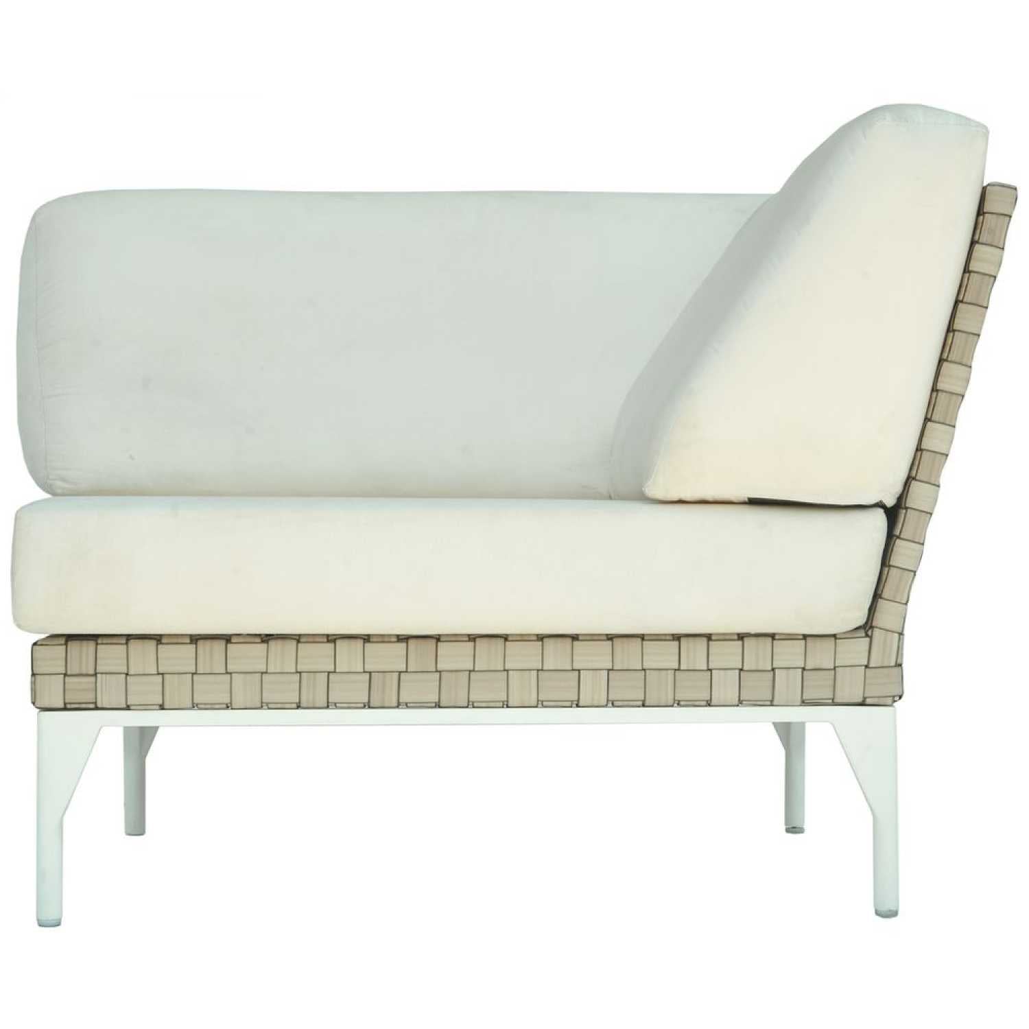 Brafta Sea Shell Right Arm Module - PadioLiving - Brafta Sea Shell Right Arm Module - Outdoor Corner Seat - PadioLiving