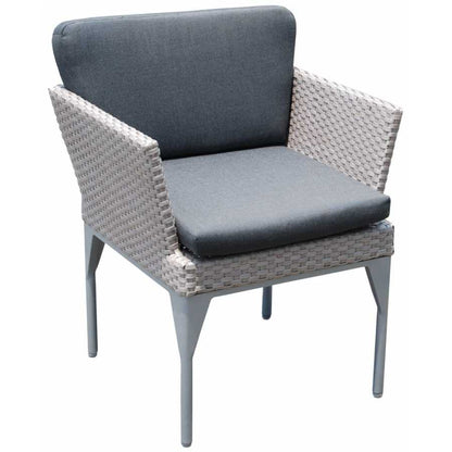 Brafta Silver Walnut Dining Chair - PadioLiving - Brafta Silver Walnut Dining Chair - Outdoor Dining Chair - Silver Walnut 10mm Weave - Mineral (£740) - PadioLiving
