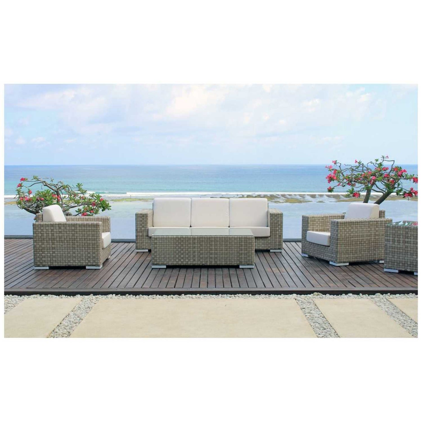 Brando Sea Shell Sofa - PadioLiving - Brando Sea Shell Sofa - Outdoor Sofa - PadioLiving