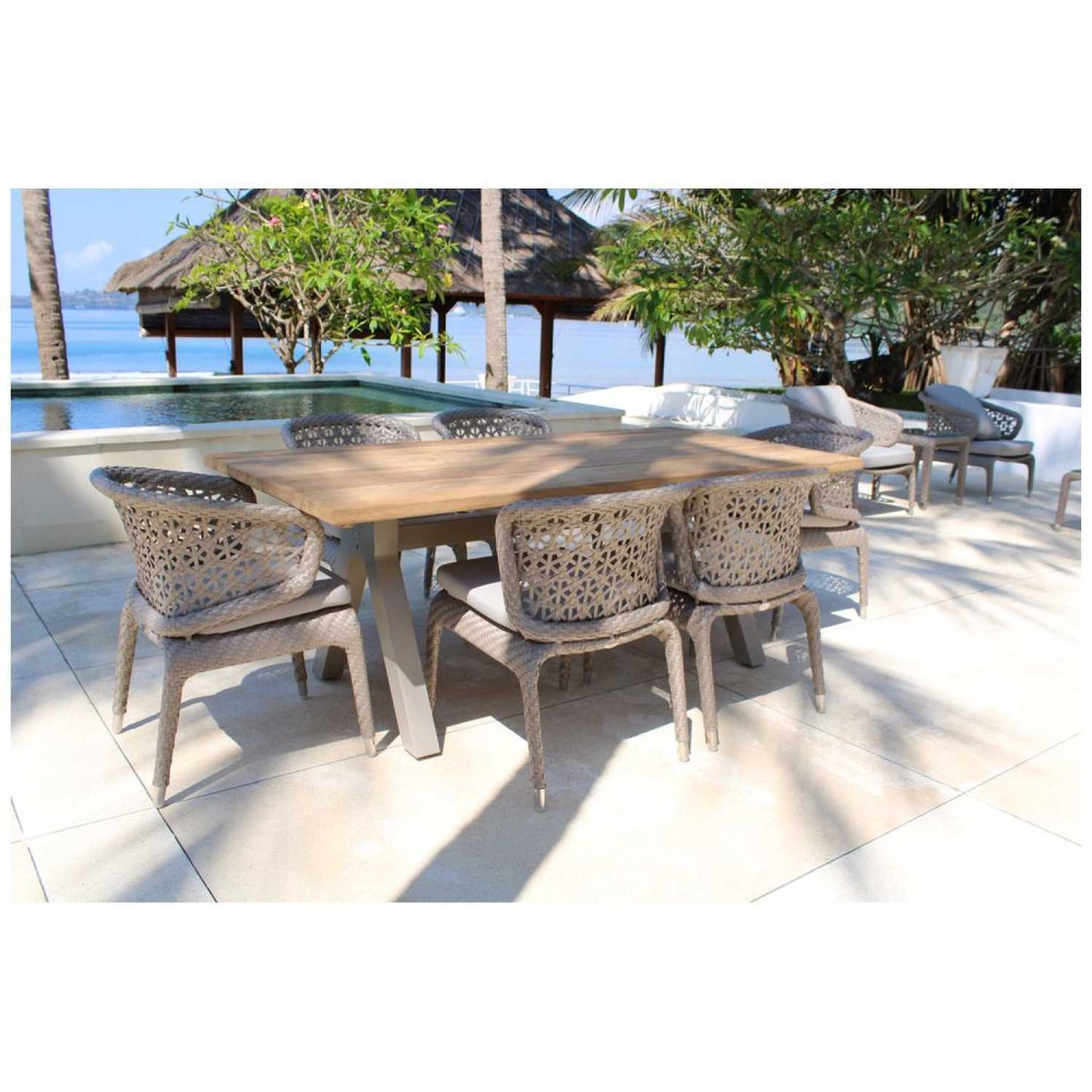 Journey Silver Walnut Dining Chair - PadioLiving - Journey Silver Walnut Dining Chair - Outdoor Dining Chair - PadioLiving