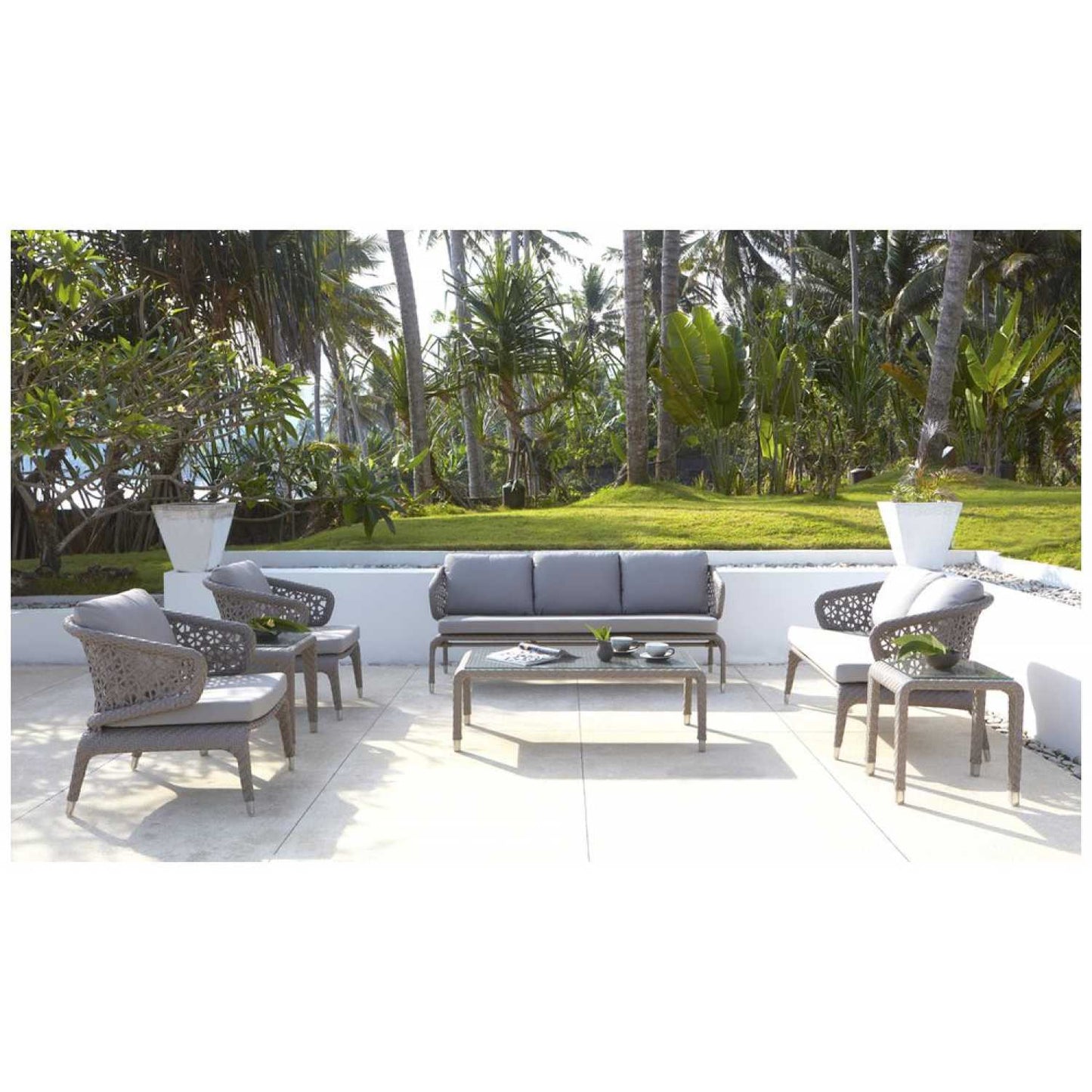 Journey Silver Walnut Arm Chair - PadioLiving - Journey Silver Walnut Arm Chair - Outdoor Arm Chair - PadioLiving