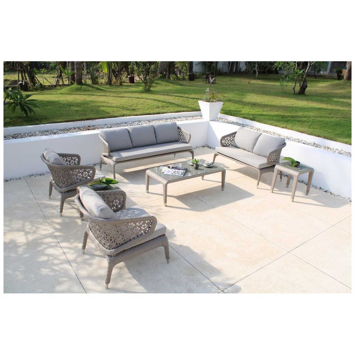 Journey Silver Walnut Arm Chair - PadioLiving - Journey Silver Walnut Arm Chair - Outdoor Arm Chair - PadioLiving