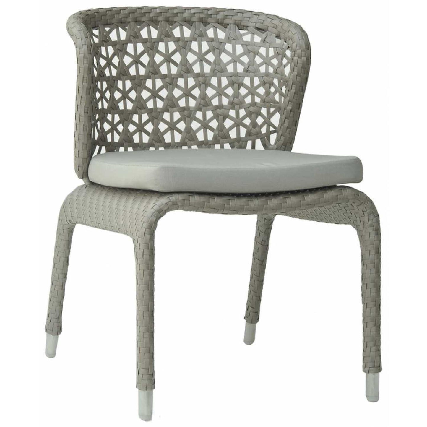 Journey Silver Walnut Dining Chair - PadioLiving - Journey Silver Walnut Dining Chair - Outdoor Dining Chair - Silver Walnut 10mm Weave - Perla (£488) - PadioLiving
