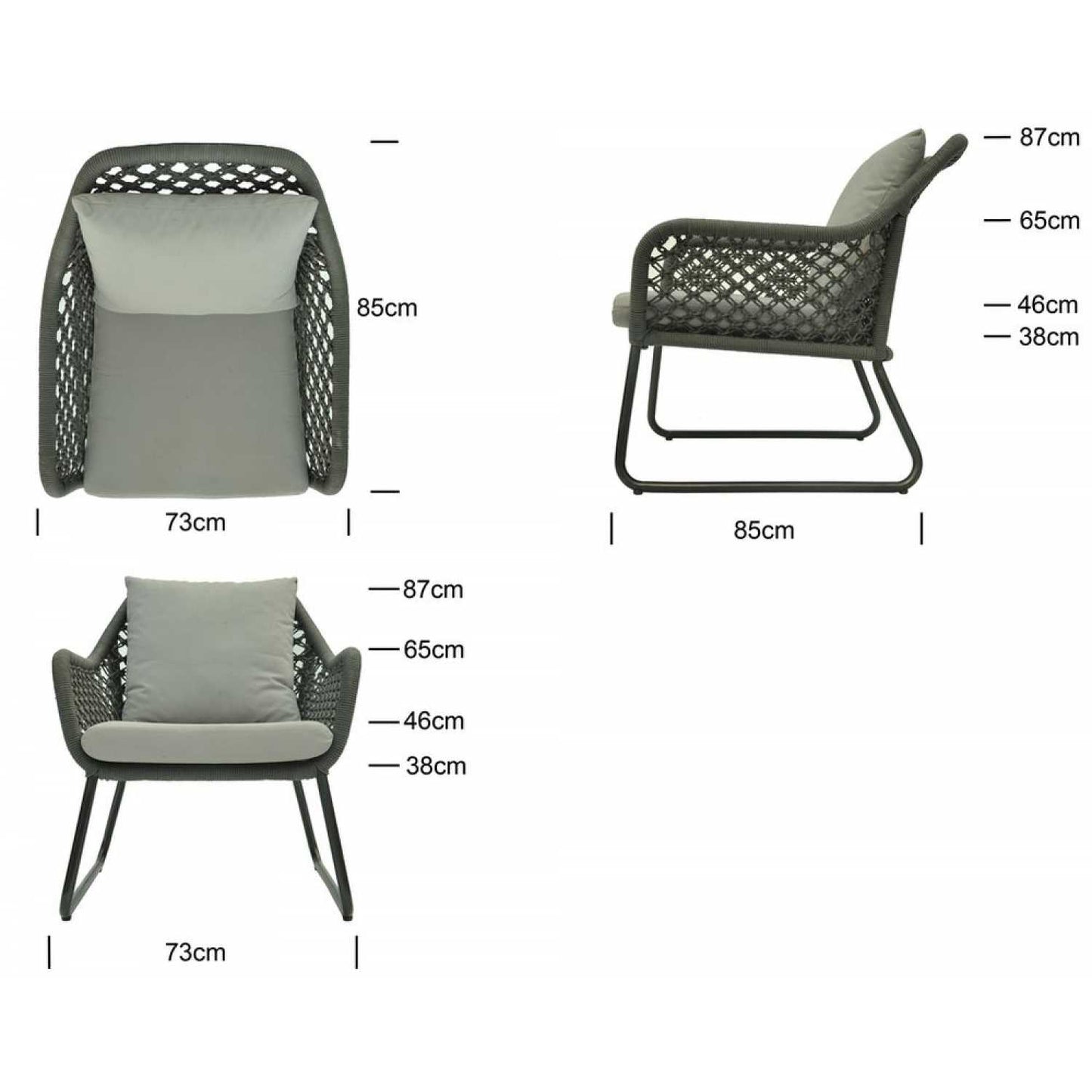 Kona Arm Chair - PadioLiving - Kona Arm Chair - Outdoor Arm Chair - PadioLiving