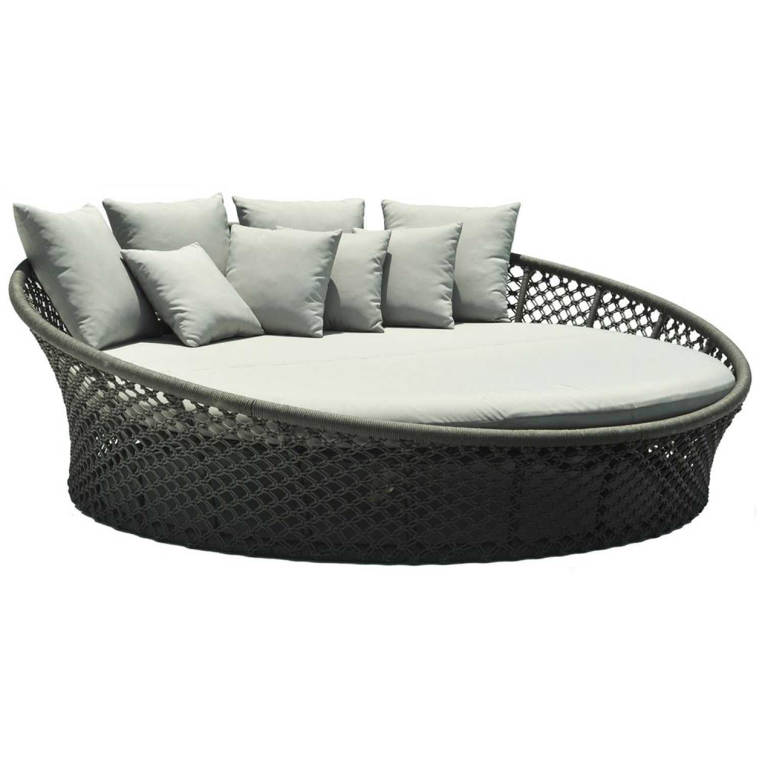 Kona Daybed - PadioLiving - Kona Daybed - Outdoor Daybed - Anthracite 6mm Poly Rope / Metal- Optik (£4556) - PadioLiving