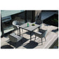 Serpent Square Dining Table - PadioLiving - Serpent Square Dining Table - Outdoor Dining Table - PadioLiving