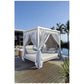 Strips Silver Walnut Four Poster Daybed - PadioLiving - Strips Silver Walnut Four Poster Daybed - Outdoor Daybed - PadioLiving