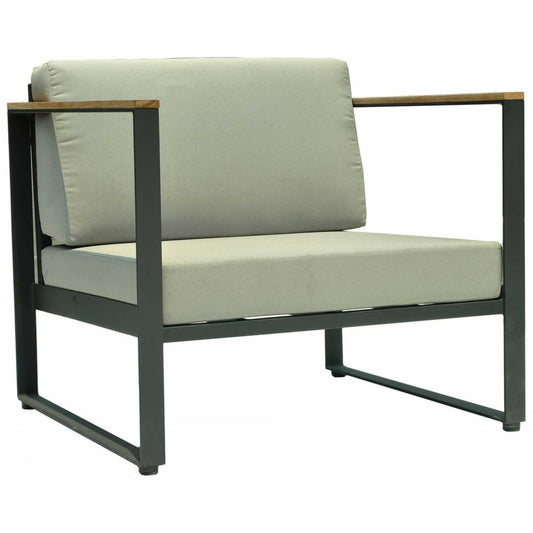 Taymar Arm Chair - PadioLiving - Taymar Arm Chair - Outdoor Arm Chair - Dark Grey 35mm Strap / Metal-Perla (£906 ) - PadioLiving
