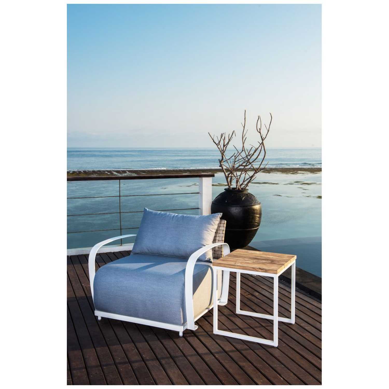 Windsor White Arm Chair - PadioLiving - Windsor White Arm Chair - Outdoor Arm Chair - PadioLiving