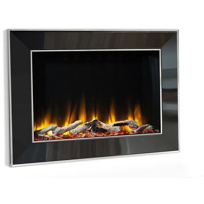 Celsi Ultiflame VR Vader Aleesia Wall Mounted Electric Fire - Black Nickel & Chrome - PadioLiving - Celsi Ultiflame VR Vader Aleesia Wall Mounted Electric Fire - Black Nickel & Chrome - Electric Fires - PadioLiving