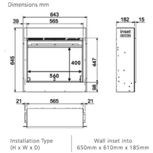 Celsi Ultiflame VR Asencio Engine Only - PadioLiving - Celsi Ultiflame VR Asencio Engine Only - Electric Fires - PadioLiving