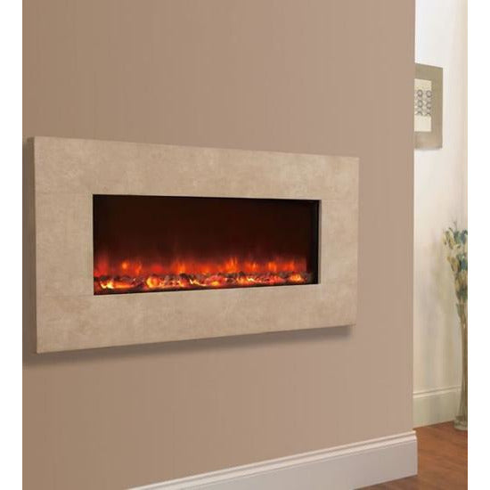 Celsi Electriflame XD 1100 Wall Mounted Electric Fire - Travertine - PadioLiving - Celsi Electriflame XD 1100 Wall Mounted Electric Fire - Travertine - Electric Fires - PadioLiving