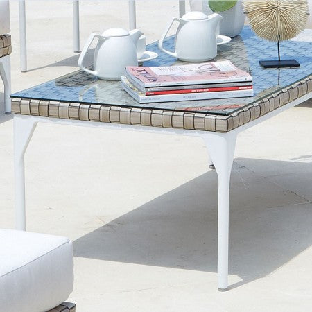 Brafta Silver Walnut Rectangle Coffee Table - PadioLiving - Brafta Silver Walnut Rectangle Coffee Table - Outdoor Coffee Table - PadioLiving