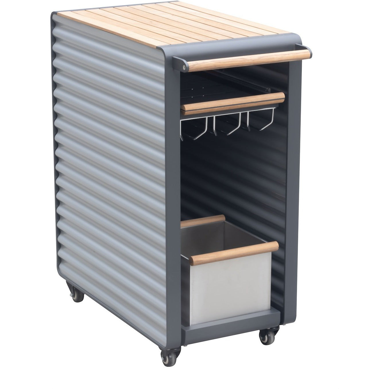 Airport Drinks Trolley - PadioLiving - Airport Drinks Trolley - Outdoor Drinks Trolley - Black - PadioLiving