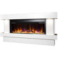 Celsi Ultiflame VR Orbital Illumia 33" Electric Fireplace Suite - Smooth White - PadioLiving - Celsi Ultiflame VR Orbital Illumia 33" Electric Fireplace Suite - Smooth White - Electric Fires - PadioLiving