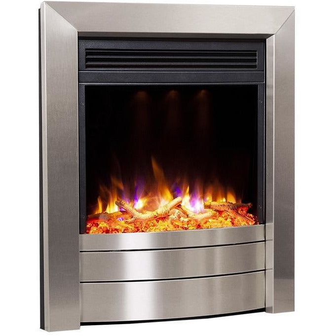 Celsi Electriflame XD Essence Electric Fire - Brushed Silver - PadioLiving - Celsi Electriflame XD Essence Electric Fire - Brushed Silver - Electric Fires - PadioLiving