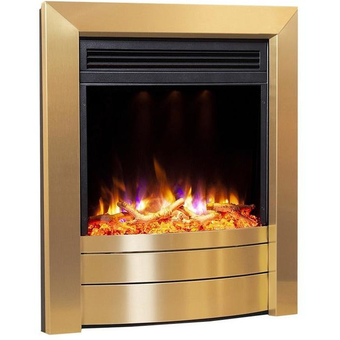 Celsi Electriflame XD Essence Electric Fire - Satin Brass - PadioLiving - Celsi Electriflame XD Essence Electric Fire - Satin Brass - Electric Fires - PadioLiving