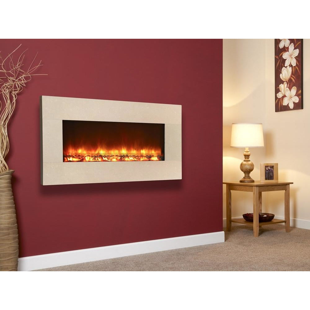 Celsi Electriflame XD 1100 Wall Mounted Electric Fire - Royal Botticino - PadioLiving - Celsi Electriflame XD 1100 Wall Mounted Electric Fire - Royal Botticino - Electric Fires - PadioLiving