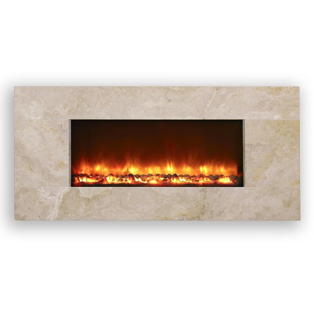 Celsi Electriflame XD 1300 Wall Mounted Electric Fire - Travertine - PadioLiving - Celsi Electriflame XD 1300 Wall Mounted Electric Fire - Travertine - Electric Fires - PadioLiving