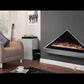 Celsi Electriflame VR Louvre Wall Mounted Fire - Silver