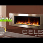 Celsi Electriflame VR Vichy 40" Wall Mounted Inset Fire - Champagne