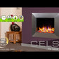 Celsi Ultiflame VR Impulse 22" Wall Mounted Electric Fire - Silver