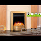 Celsi Electriflame XD Essence Electric Fire - Satin Brass