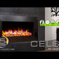 Celsi Ultiflame VR Instinct 33" Wall Mounted Electric Fire - Black