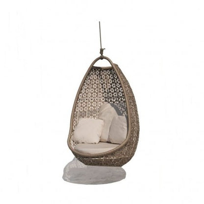 Journey Silver Walnut Hanging Chair - PadioLiving - Journey Silver Walnut Hanging Chair - Outdoor Hanging Chair - Silver Walnut 10mm Weave - Perla (£2218) - PadioLiving