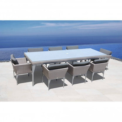 Brafta Rectangle Dining Table - PadioLiving - Brafta Rectangle Dining Table - Outdoor Dining Table - 8 Seat Rectangle Dining Table - PadioLiving