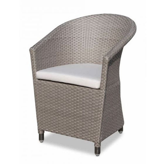 Chester Dining Chair - PadioLiving - Chester Dining Chair - Outdoor Dining Chair - Silver Walnut 20mm Weave - Optik (£493) - PadioLiving