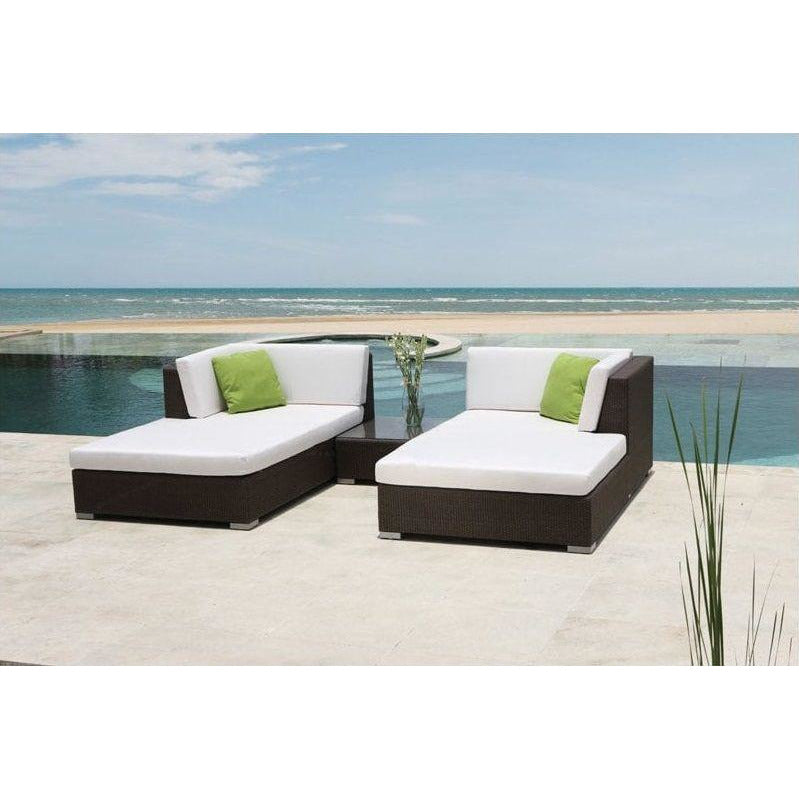 Pacific Silver Walnut Left Chaise - PadioLiving - Pacific Silver Walnut Left Chaise - Outdoor Chaise - PadioLiving