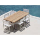 Venice White Folding Dining Chair - PadioLiving - Venice White Folding Dining Chair - Outdoor Dining Chair - PadioLiving