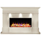 Celsi Ultiflame VR Adour Elite Illumia 33" Electric Fireplace Suite - Smooth Cream - PadioLiving - Celsi Ultiflame VR Adour Elite Illumia 33" Electric Fireplace Suite - Smooth Cream - Electric Fires - PadioLiving