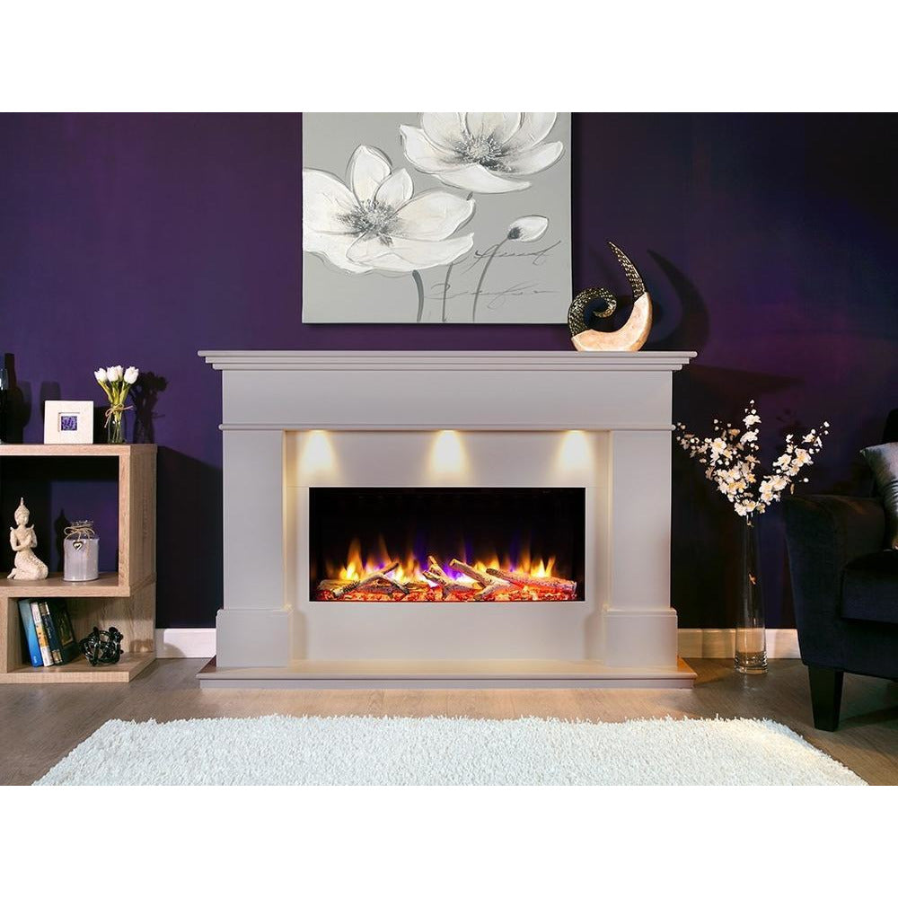 Celsi Ultiflame VR Adour Elite Illumia 33" Electric Fireplace Suite - Smooth Mist - PadioLiving - Celsi Ultiflame VR Adour Elite Illumia 33" Electric Fireplace Suite - Smooth Mist - Electric Fires - PadioLiving